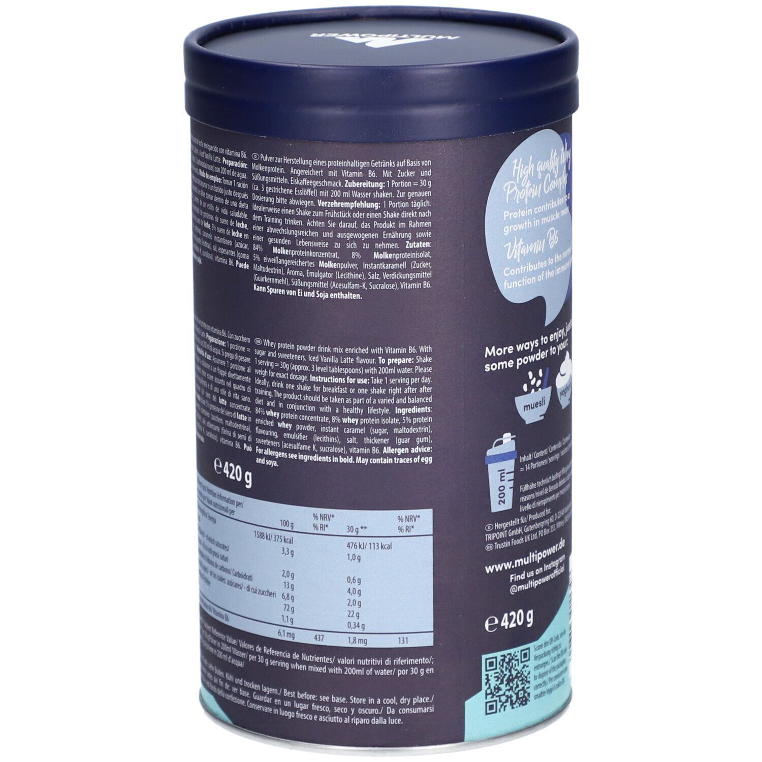 MULTIPOWER Whey Proetin Latte