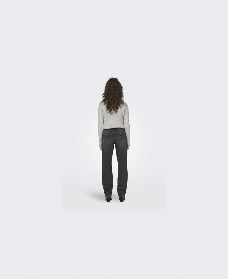 ONLY ONLBREE LOW GREY STRAIGHT DNM DOT Grey denim