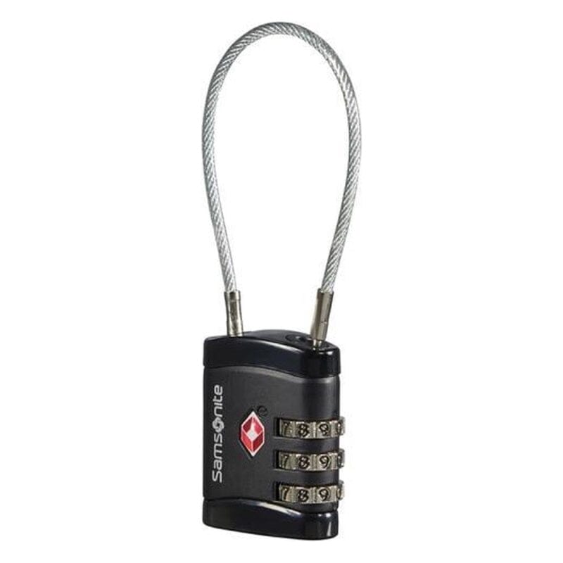 Samsonite Travel Accessoires TSA Cijferslot met Kabel Black