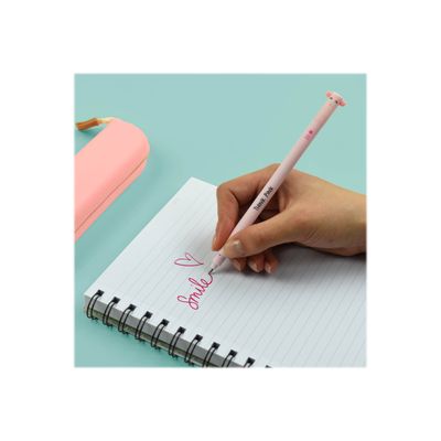Legami Peggy - Stylo gel effaçable - rose