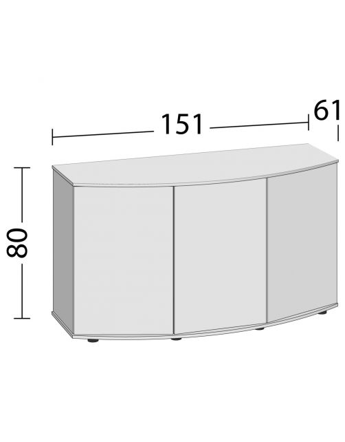 Juwel Kast Vision 450 Sbx 151x61x81 cm - Aquariummeubel