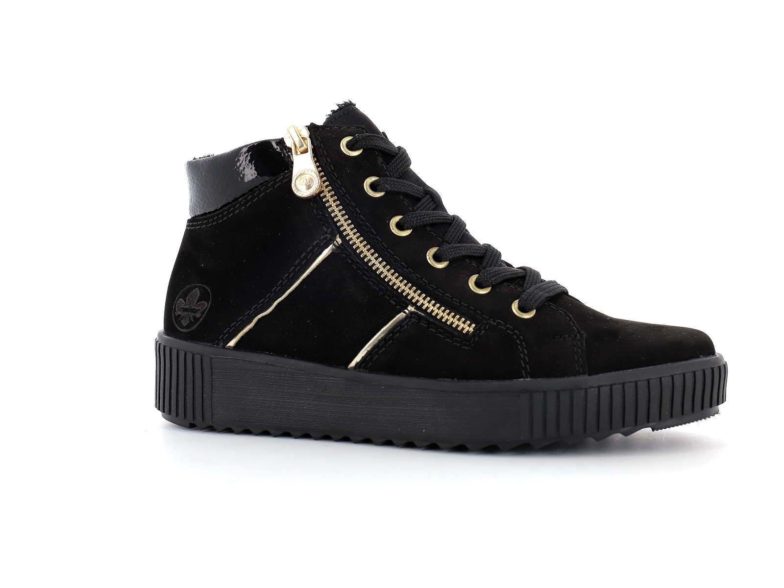 Rieker-Y6416 Nubuck Noir