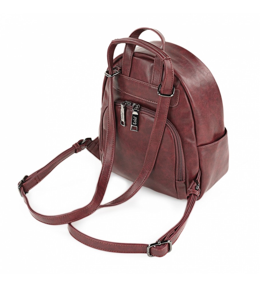 Mochila antifurto Lois vermelha - 23x27x11cm -