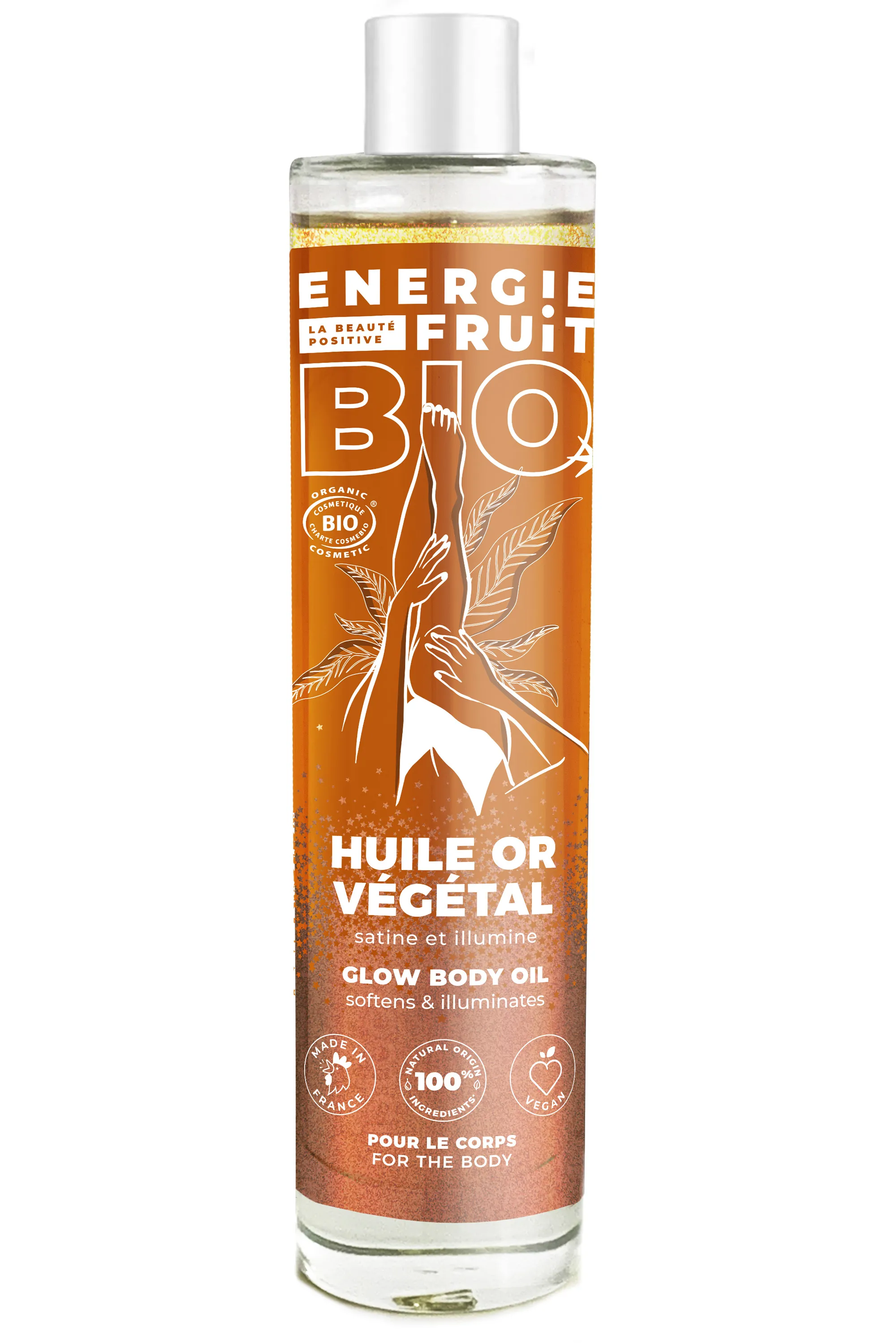 Energie Fruit Huile paillettée corps bio au Monoï-100 ml