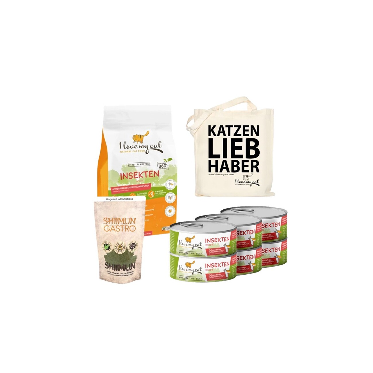 I love my cat Futterset für Katzen mit Magenschleimhautentzündung