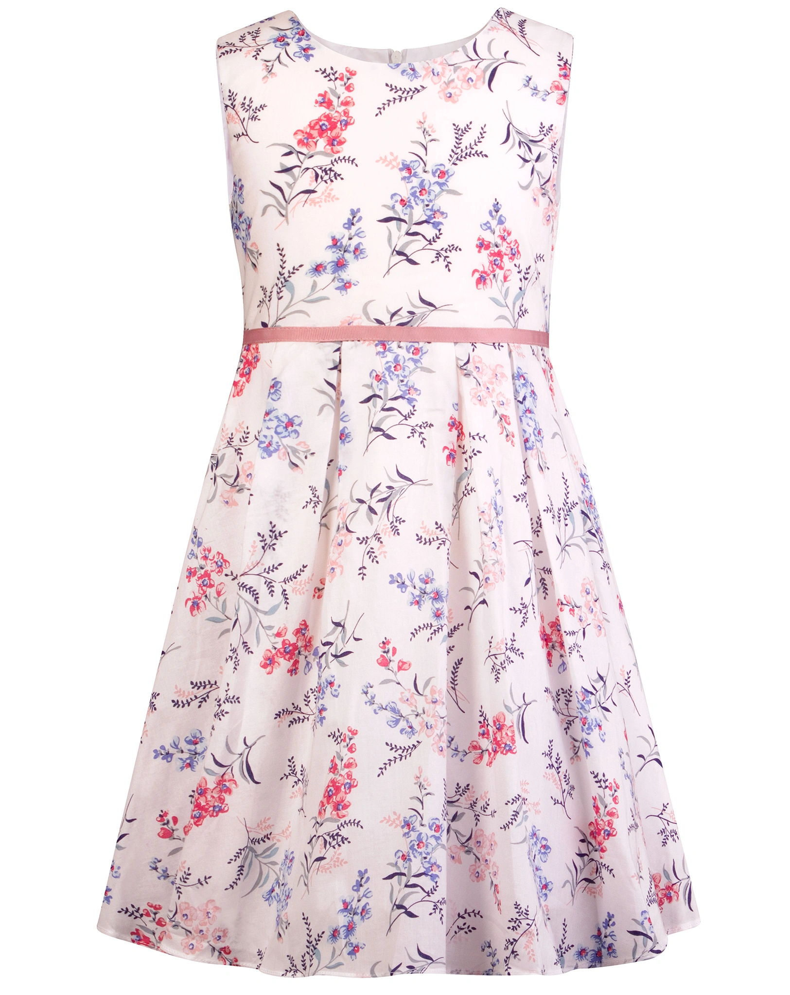 Kleid WILD FLOWERS ärmellos in ecru