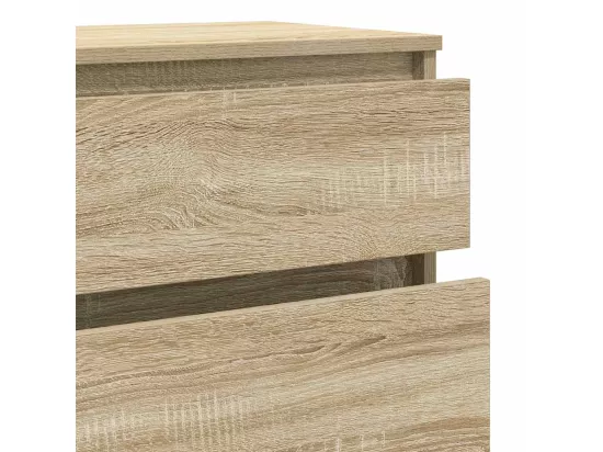 Commode Chêne sonoma 60x36x103 cm Bois d'ingénierie