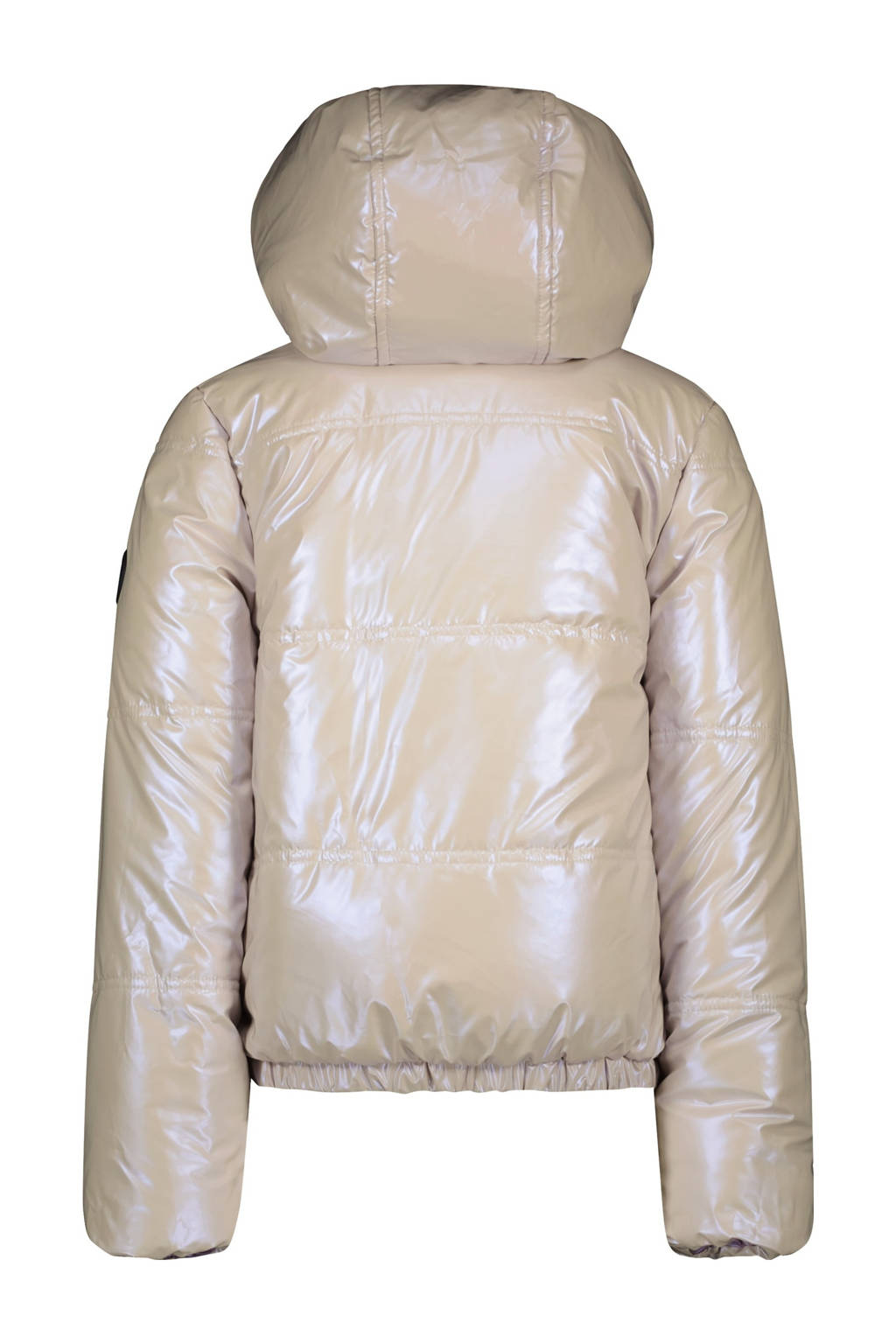B.Nosy reversible gewatteerde winterjas Jacky lila/ecru
