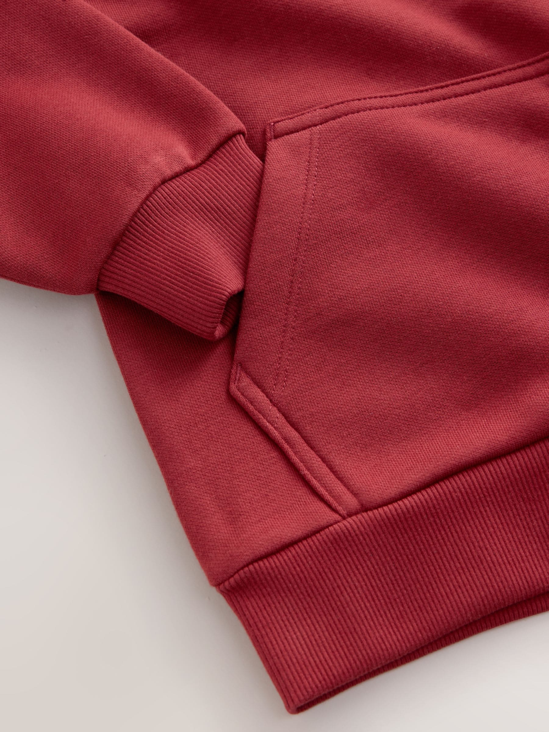 Zwart/rood - Colourblock Hoodie Set