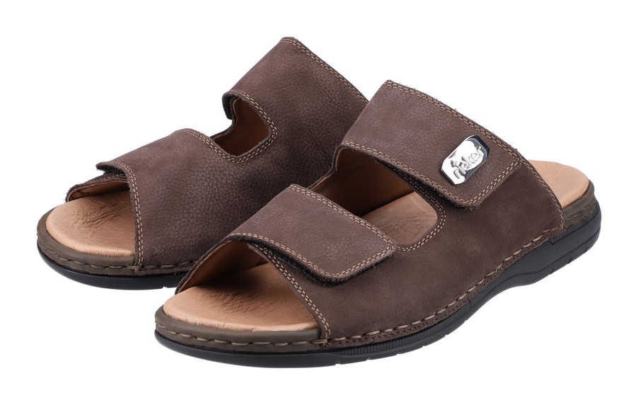 Rieker Pantolette  Klettschuh, Sandale, Sommerschuh mit praktischem Klettverschluss