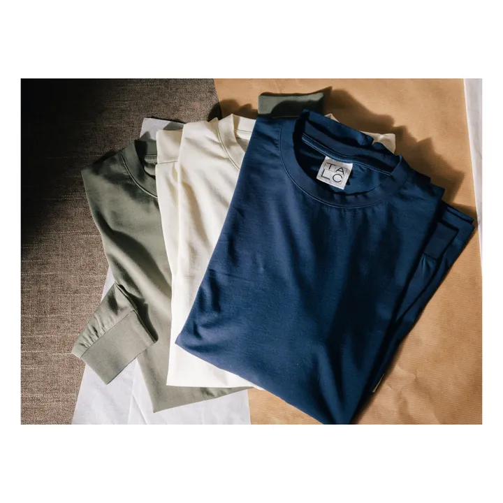Talc T-shirt Manches Longues Sagace | Bleu marine