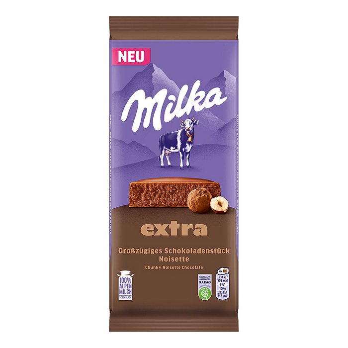 MILKA Extra 190 g, Noisette