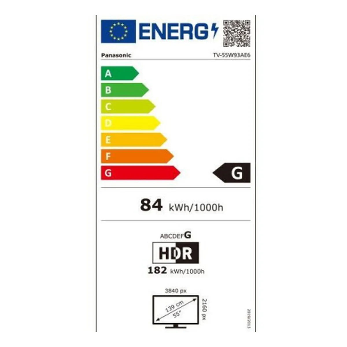 Panasonic TV55W93AE6 - Blanc