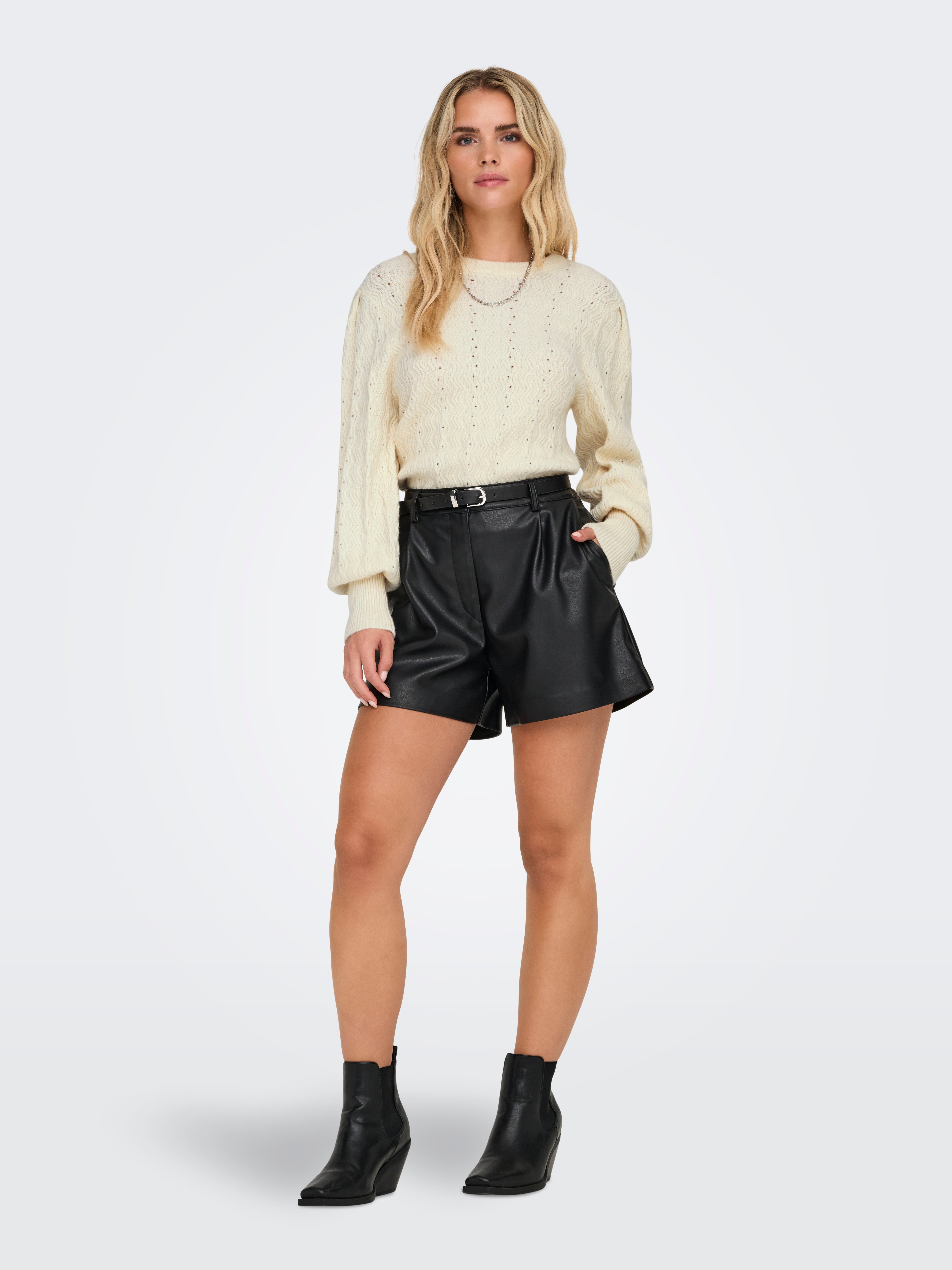 ONLKATIA Strickpullover Whitecap Gray