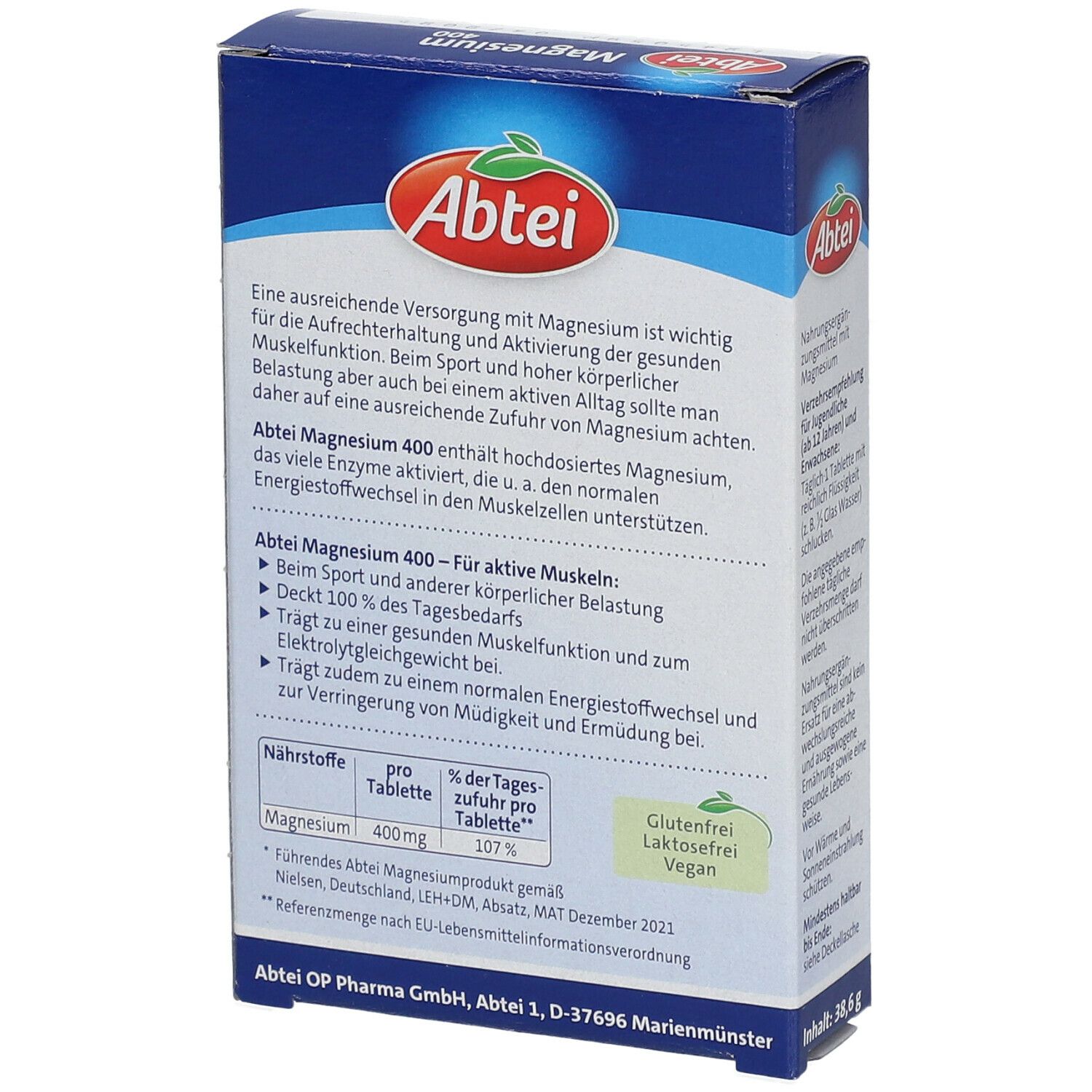 Abtei Magnesium 400 hochdosiert