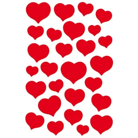 HERMA Sticker Magic rote Herzen, 1 Bogen