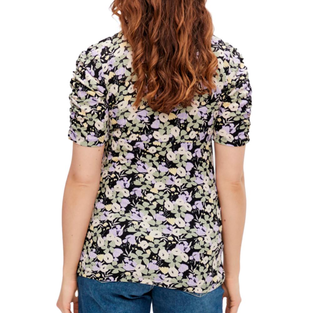 Mamalicious Blouse Violette/Noire/Jaune Femme Mamalicious Janice