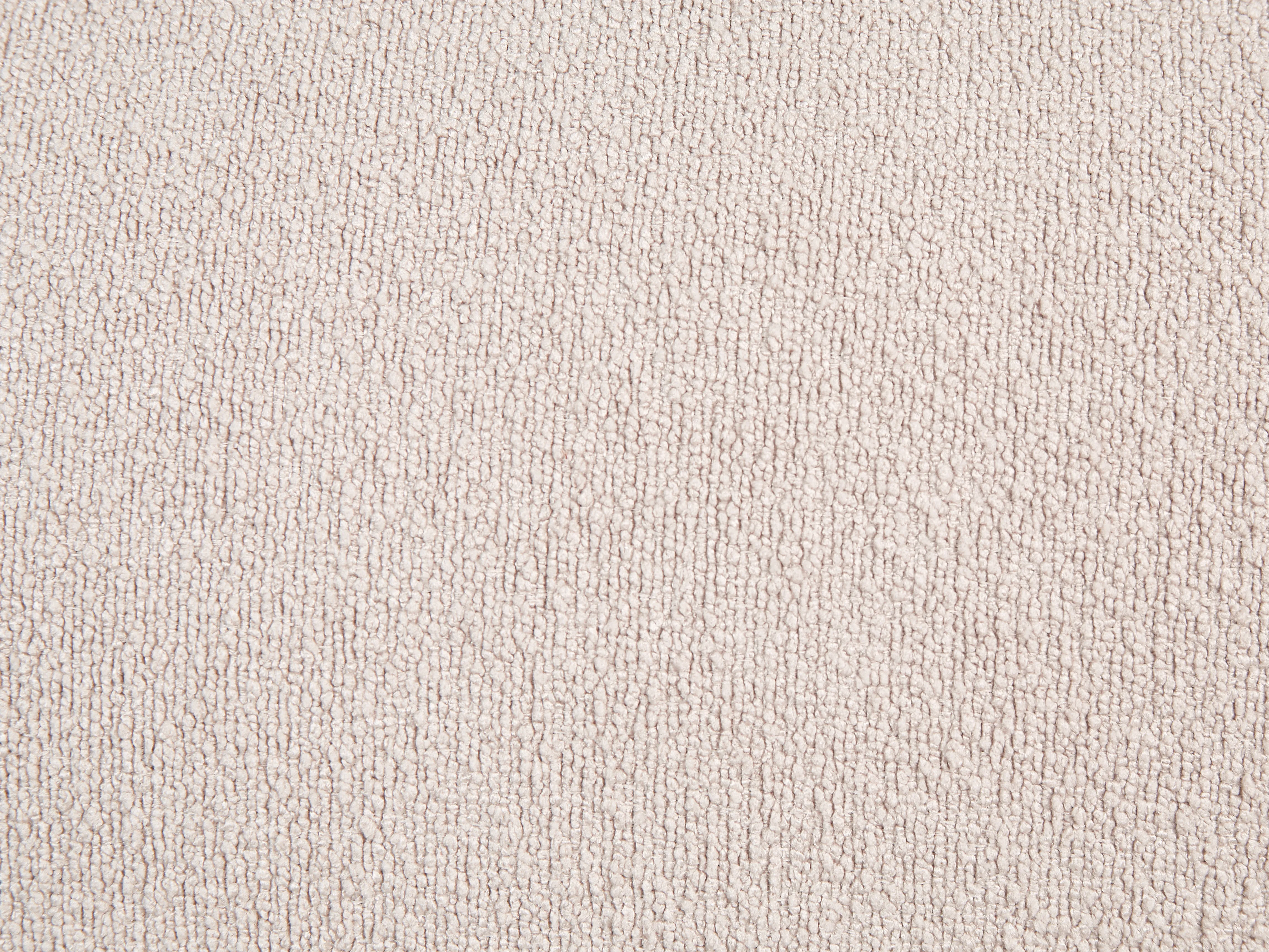 Linkszijdige chaise longue CHEVANNES Bouclé Lichtbeige