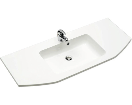 Pelipal Quickset 328 badkamermeubelset (B x H x D 175 x 200 x 39 cm), grafiet getextureerde fronten, met mineraal gegoten wastafel, hoge kast, onderkast en bovenkast (328.120005)