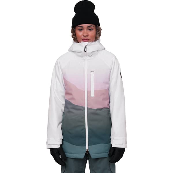 Veste snowboard 686 W DREAM INSULATED JACKET WHITE DUSTY MTN SUNSET