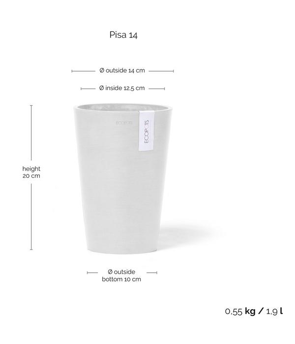 Ecopots Kunststoff-Topf Pisa