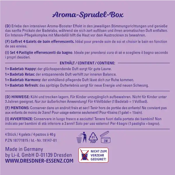 Aroma-Sprudel-Box 4er Set
