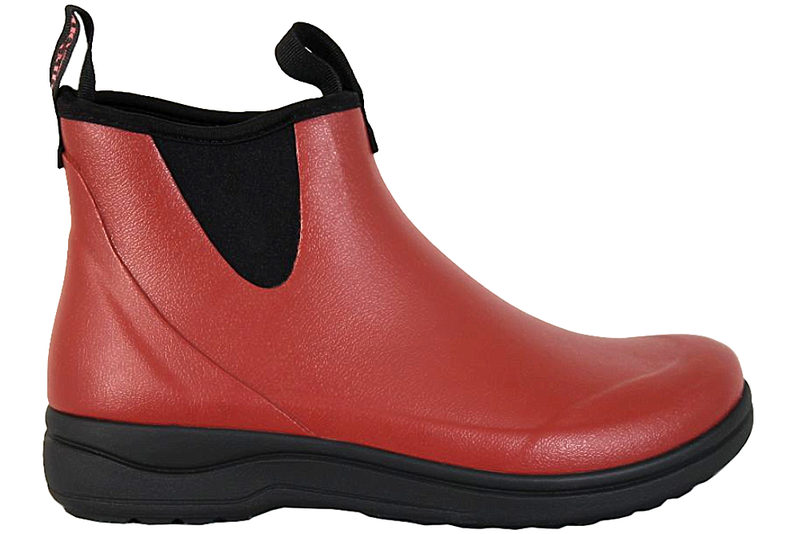 GREEN COMFORT RAIN PLAIN GUMMISTØVLE I RØDT GUMMI
