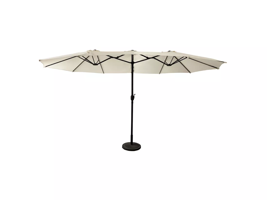 Parasol double 2,7x4,6m LINAI beige - HAPPY GARDEN