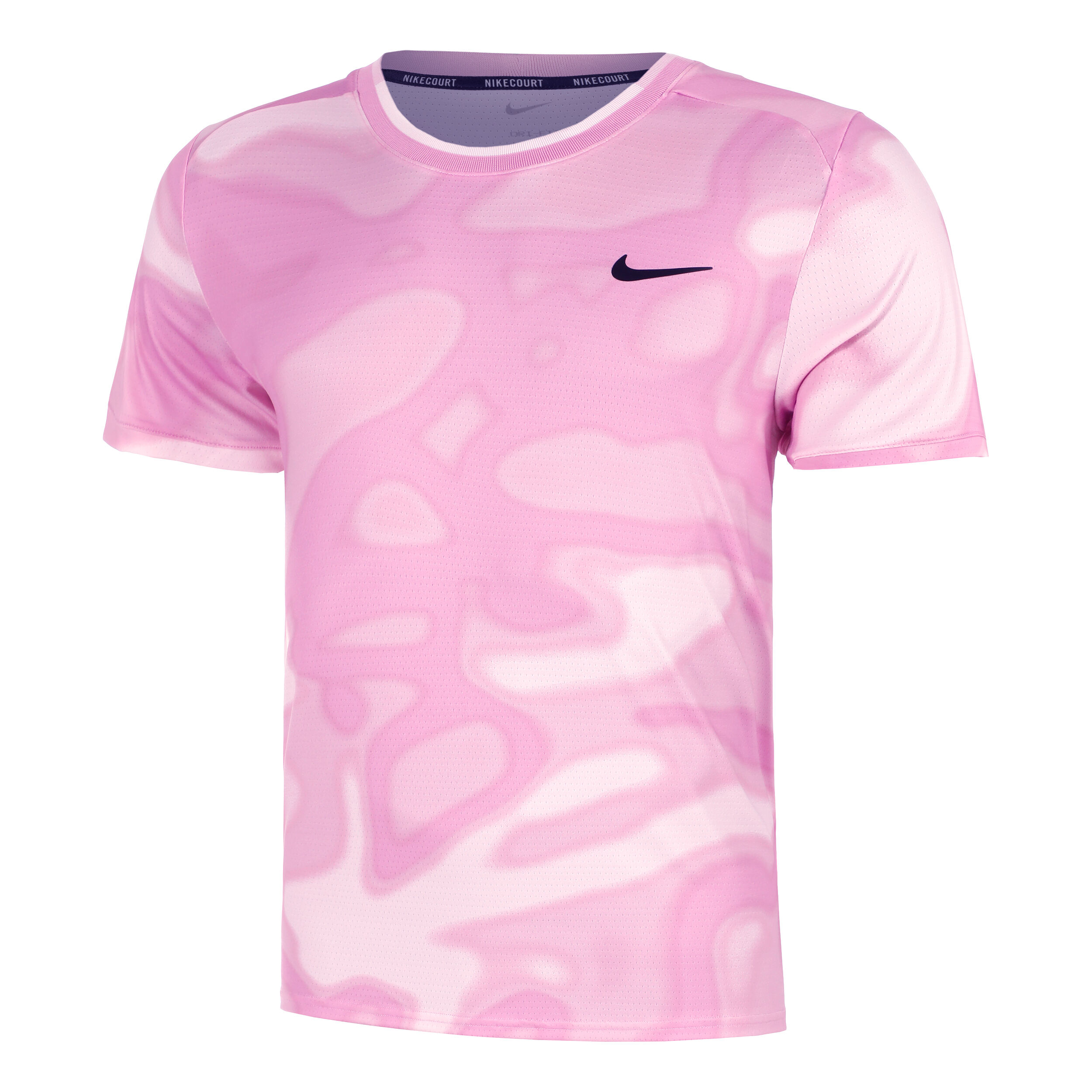 Nike Court Dri-Fit Advantage Print T-shirt Hommes - Rosé