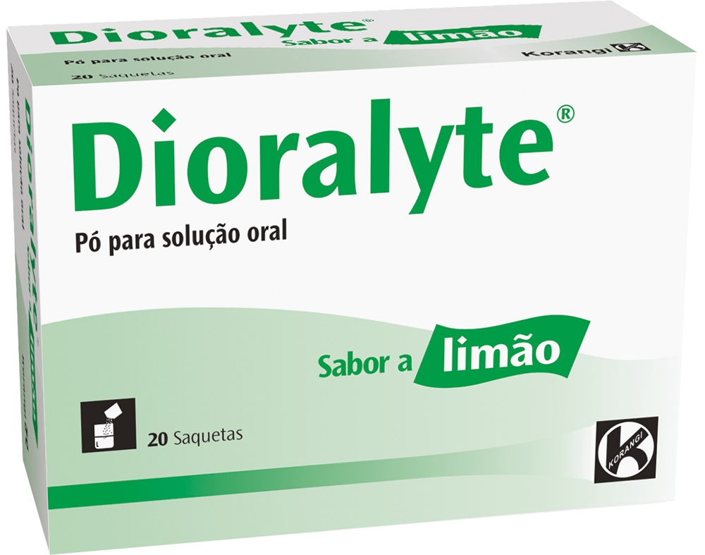 PÓ DIORALYTE SOLUÇÃO ORAL LIMÃO SAQUETAS 20UN