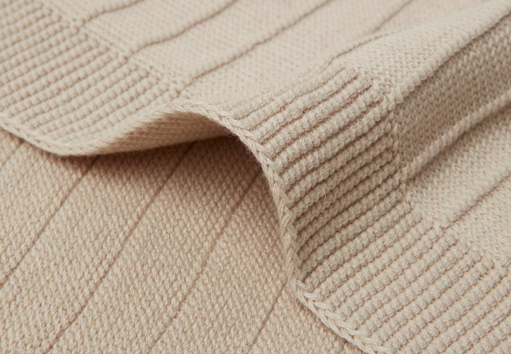 ledikantdeken Pure Knit Nougat