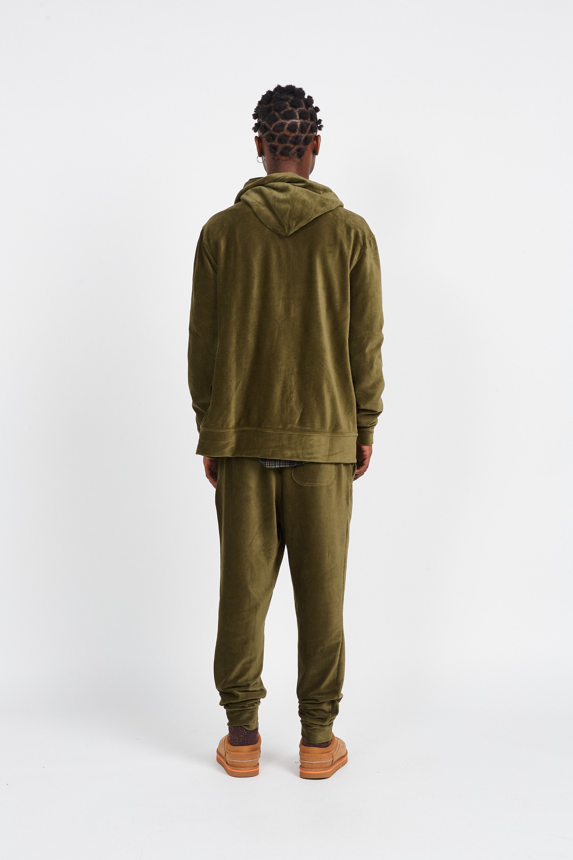 POLO RALPH LAUREN Hoodie zippé Knit Corduroy Full-Zip Hoodie Vert