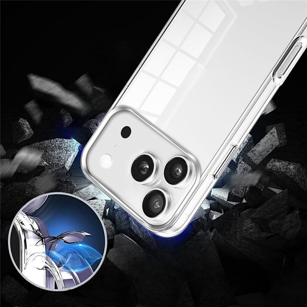 2in1 iPhone 17 Pro Full Protection Schutz Hülle   Acryl Displayschutz (Front/Back) - Transparent