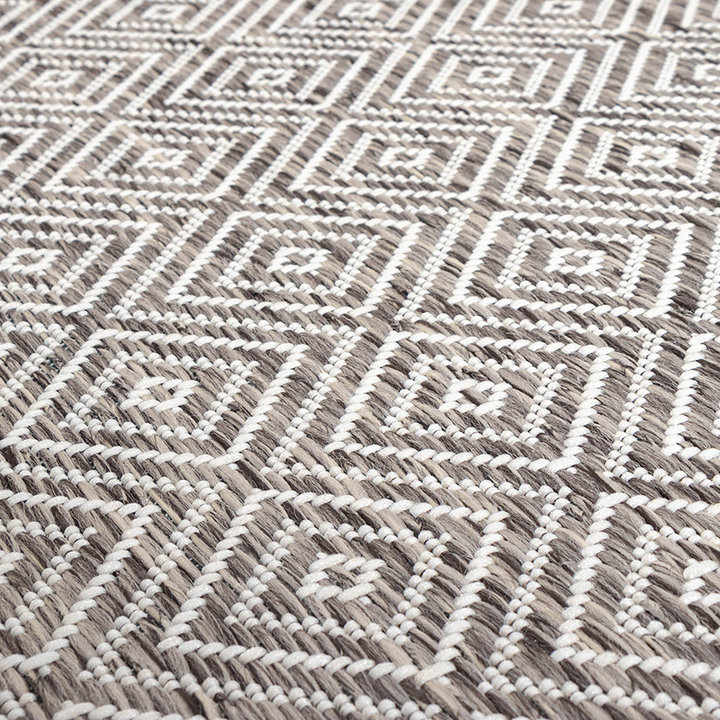 Buitenkleed - Summer Tile Lichtgrijs