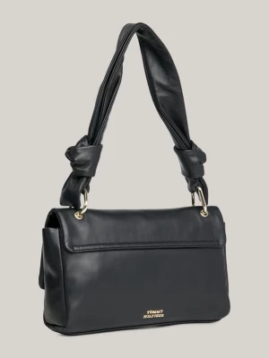 Bolsa Hobo de Couro com Fecho de Pressão