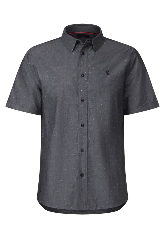 Dobby Kurzarmhemd - Black