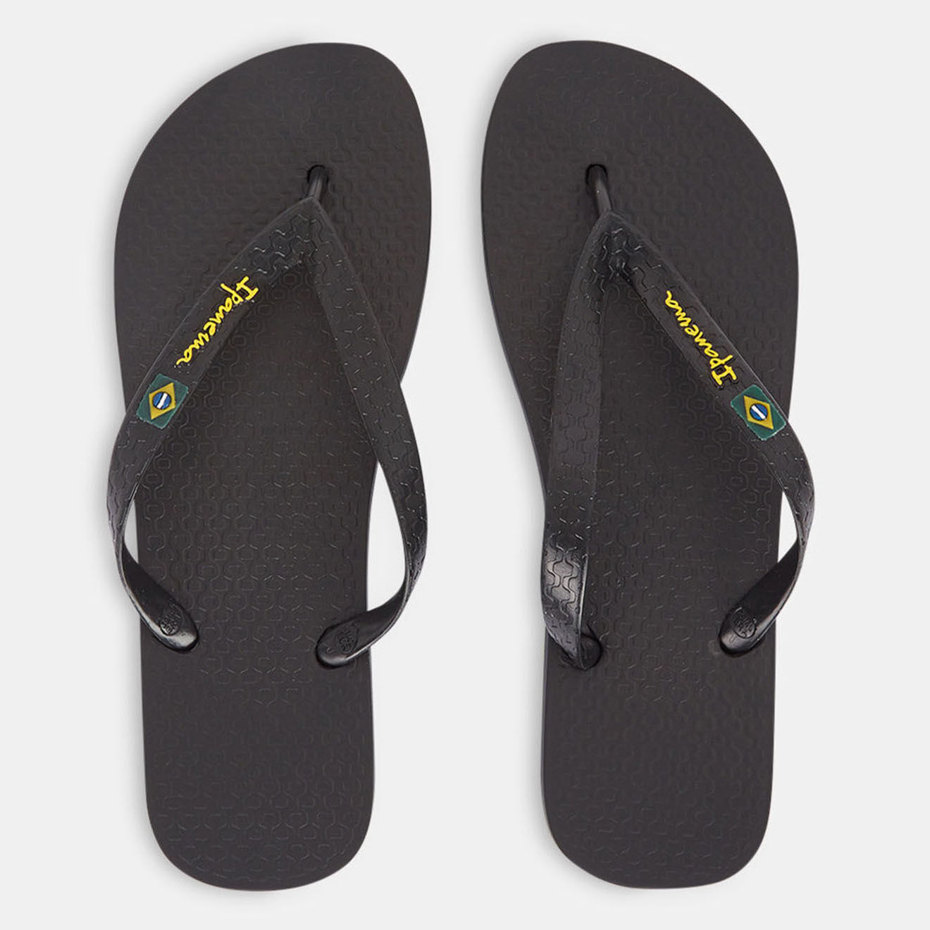 Ipanema Tongs brazil en matière recyclée noires