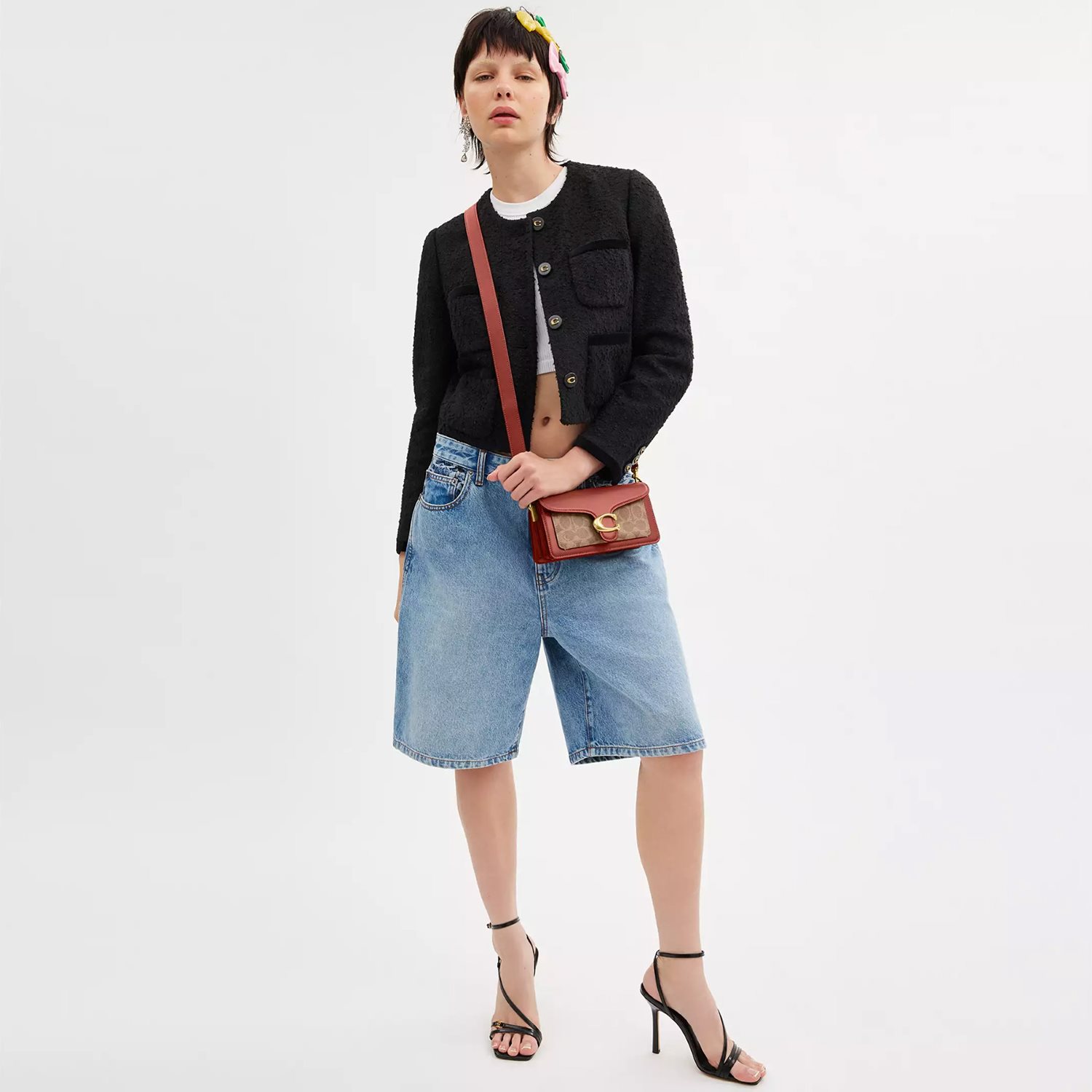 Coach Tabby 20 Signature Leather Shoulderbag tan rust