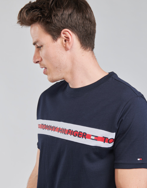 Tommy Hilfiger - CN SS TEE LOGO - Marine