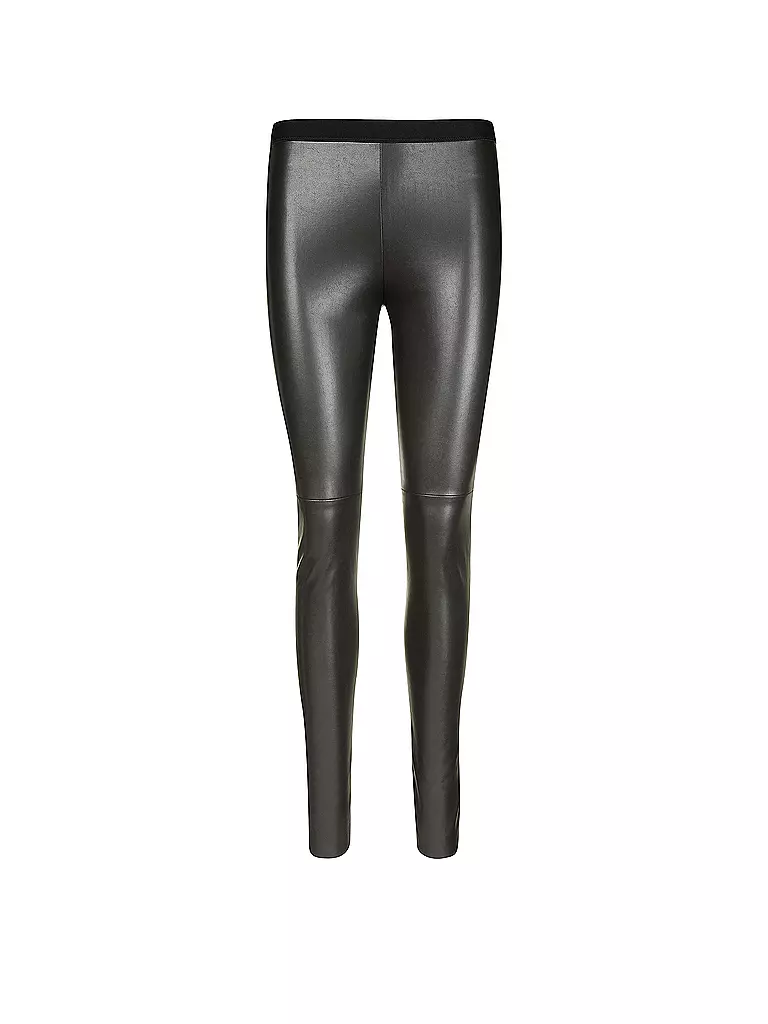MARC CAIN Leggings in Lederoptik braun