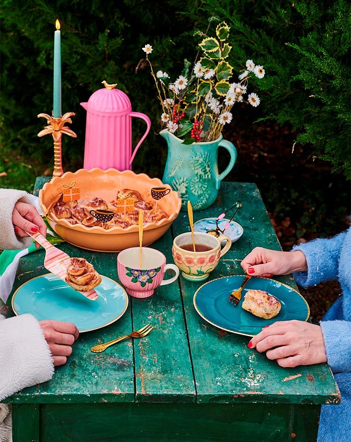 Keramik-Tasse GRANNY in rosa