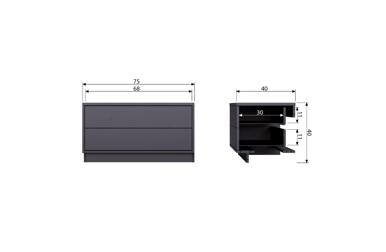 WOOOD Finca dressoir 75