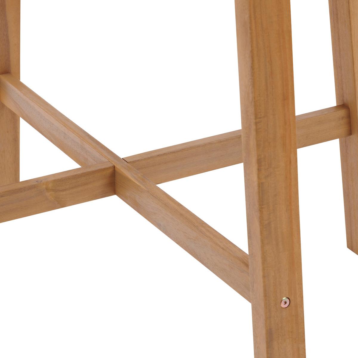 TABLE HAUTE TIWI ACACIA 4 PLACES