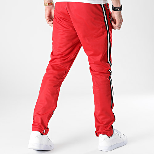 Pantalon Jogging A Bandes LL677 Rouge