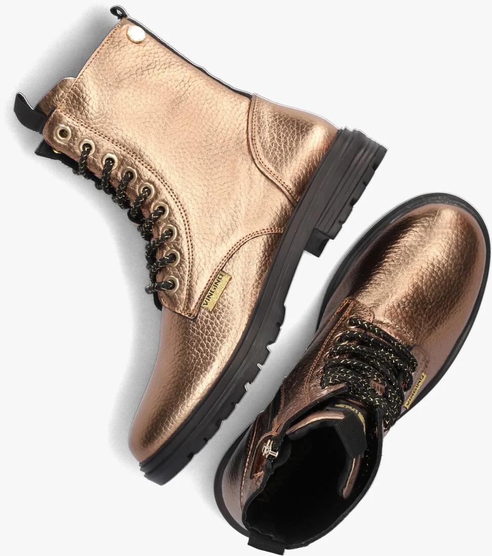VINGINO gouden vingino veterboots julia