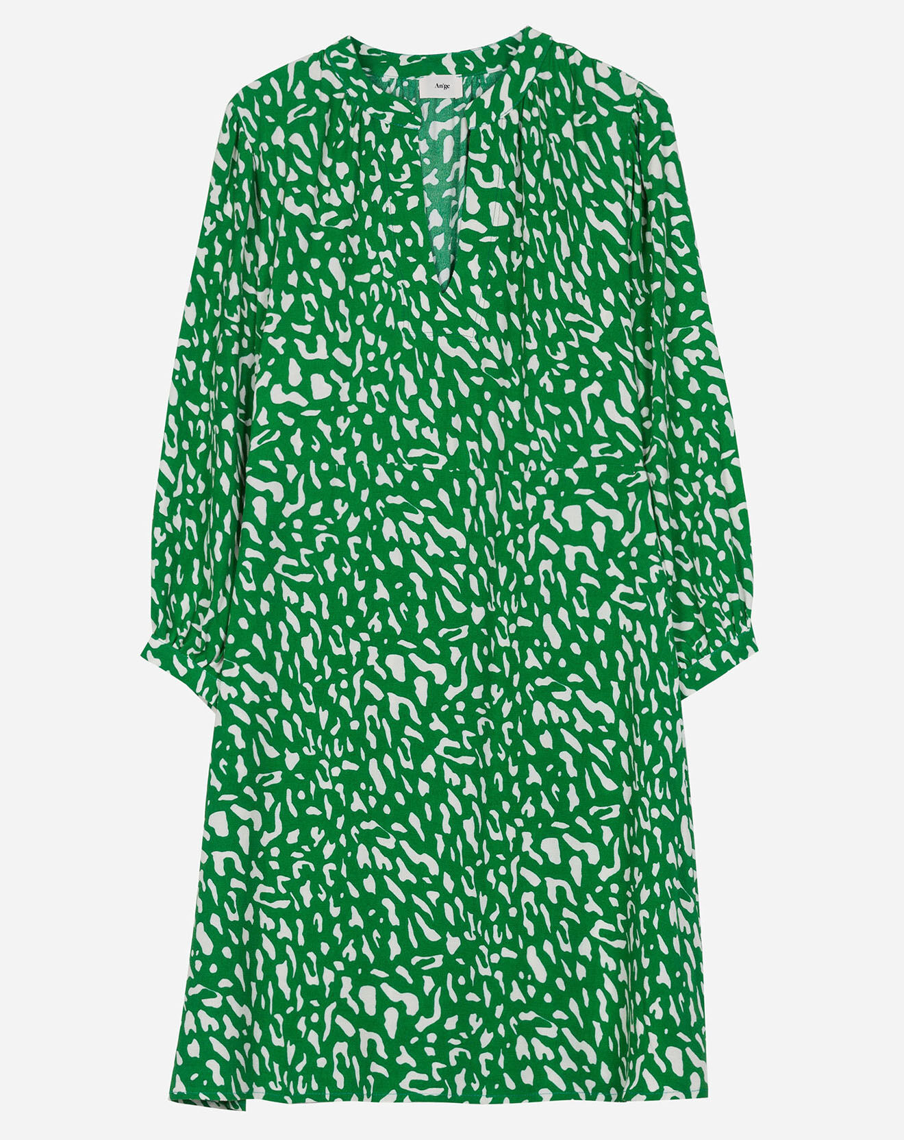 An'ge Robe courte Charlotte à motifs vert