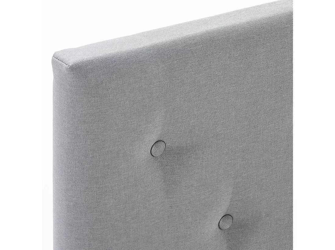Cadre de lit rembourré Rosi 30 cm, 140x190 cm, Gris clair