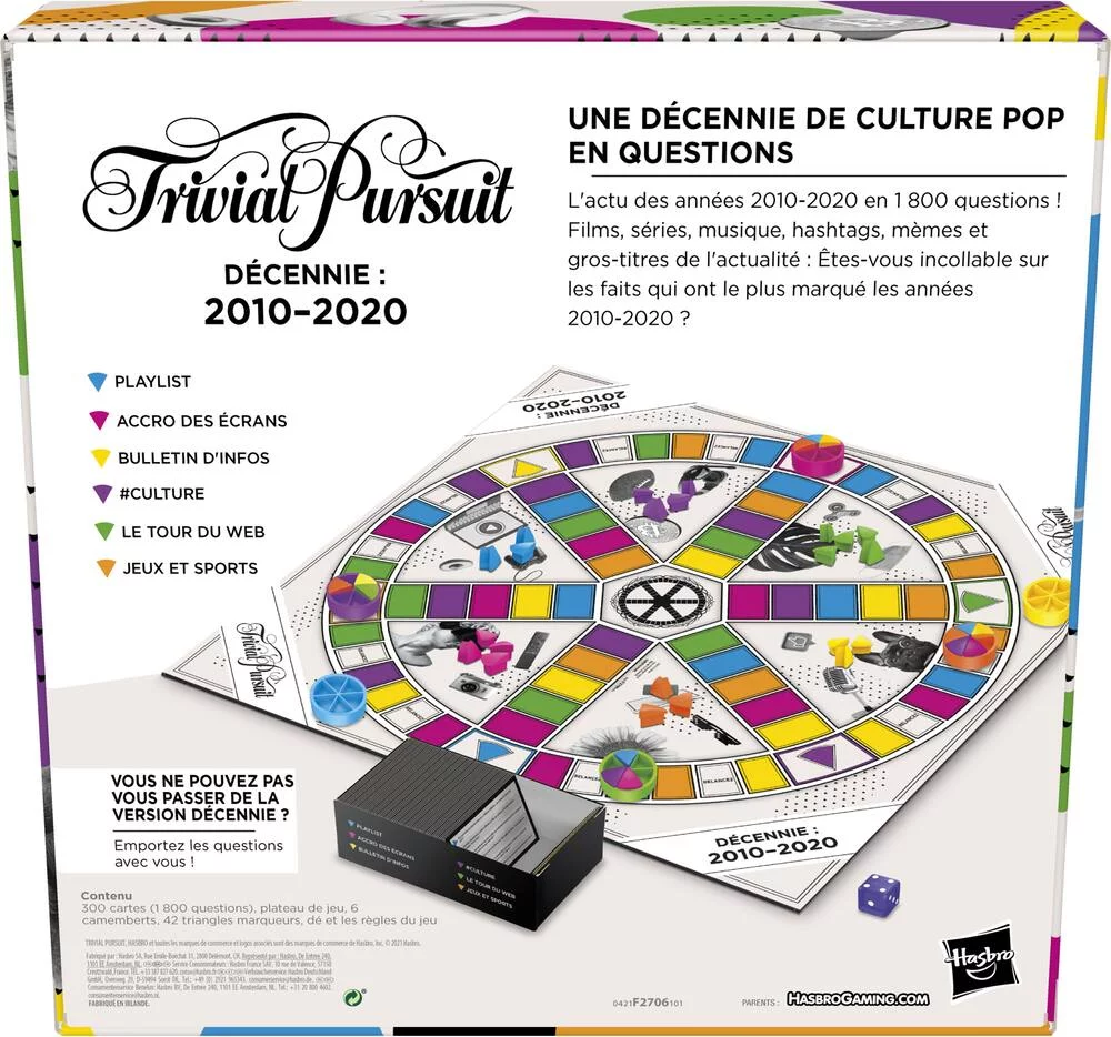 TRIVIAL PURSUIT DECADES 2010-2020