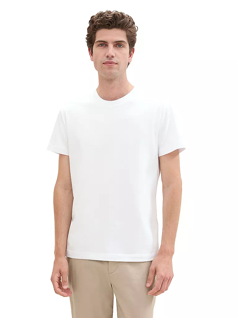 TOM TAILOR T-Shirt weiss