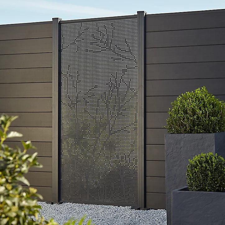 Panneau branche aluminium Neva anthracite